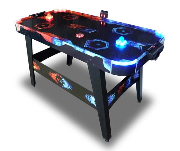 Air Hockey bord med LED lys i bord og puk